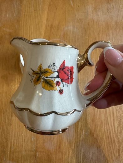 Antique Milk Jug and Sugar Bowl