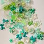 100pcs Green Nail Art Mix Image 3