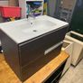 Bathroom Vanity Unit, Mirror, Storage Unit, Shower Screen, Towel Rail & Toilet Image 6