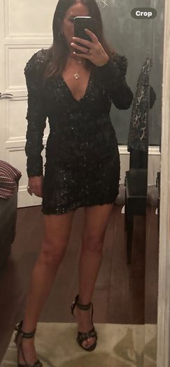Stunning Rotate black sequence Dress NWT, size 10