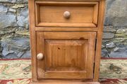 Solid pine lamp table or bedside locker.