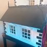 Stunning approx 140cm high 4 story extra large Georgian dolls house with contents, servants quarters and separate garage Image 4