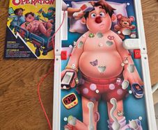 game operation - no missing pieces. Played with once. Too difficult for my kids.