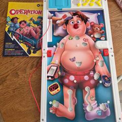 game operation - no missing pieces. Played with once. Too difficult for my kids.
