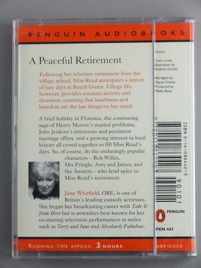 9 Audiobook Cassette Tapes. Includes Miss Read, John Mortimer, Joanna Trollope