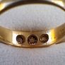 Antique 18ct gold diamond ring 3 stones Image 6