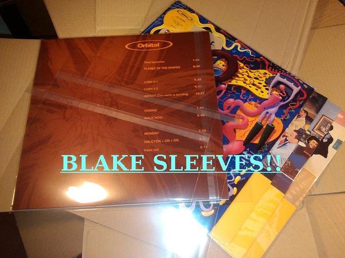 200 x BLAKE SLEEVES! 12 Inch LP Album & Single Vinyl Record Covers Crystal CLEAR plastic Outer sleeves - WITH FLAP SEAL