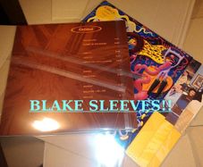 10 x BLAKE SLEEVES! 12 Inch LP Album & Single Vinyl Record Covers Crystal CLEAR plastic Outer sleeves - WITH FLAP SEAL