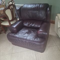 Genuine Leather Armchair