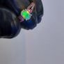 Natural Opal & Orange Sapphire ring silver 925 Image 9