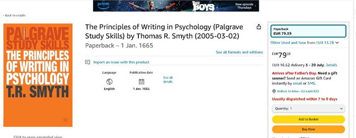 The Principles of Writing in Psychology (Bloomsbury Study Skills, 6) T.R. Smyth