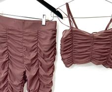 Alo Airlift Mesh Cherish Set: Smoky Quartz (Size M, Like New)