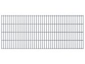 2D Garden Fence Panels 2.008x0.83 m 18 m (Total Length) Grey