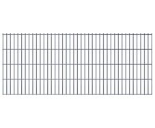 2D Garden Fence Panels 2.008x0.83 m 18 m (Total Length) Grey