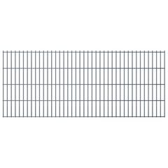 2D Garden Fence Panels 2.008x0.83 m 18 m (Total Length) Grey