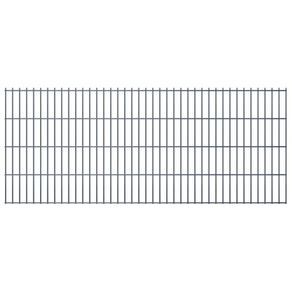 2D Garden Fence Panels 2.008x0.83 m 18 m (Total Length) Grey
