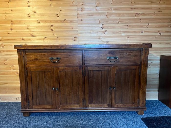 Solid oak home cabinet