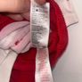 Adorable M&S Baby Christmas 2-piece set, 0-3 months. Teddy print long sleeve top + red corduroy pinafore. Image 8