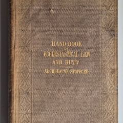 A Hand Book of Ecclesiastical Law and Duty, by Edward A. Stopford,