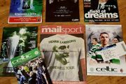 Celtic FC O'Neill &amp; Larsson Era Memorabilia Bundle