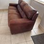 Brown Sofitalia Italian Top grade leather  3 seater sofa. Image 2