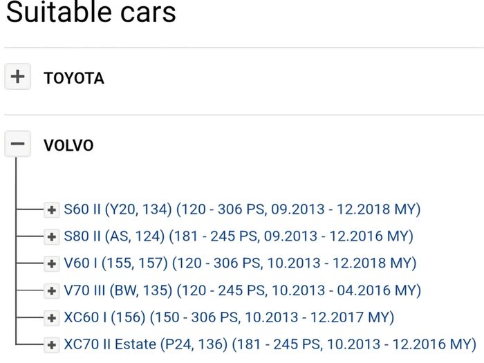 Mass air flow sensor Volvo, Toyota see details