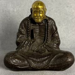 Bodhidharma - Bronze With Gold Assent, Stamped