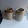 Two Vintage Stoneware storage Jars Image 2