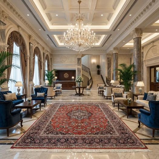 Large good hand knotted carpet..