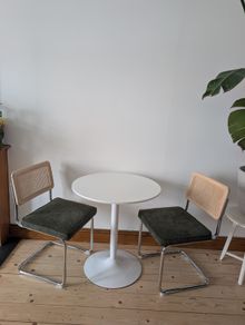 Tulip Table  + Cantilever Chairs