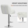NEW SALE | PU Leather Rhombus Design Bar Stool with Adjustable Height Image 4