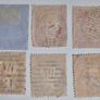 A rare lot of 10 penny red stamps, Star Issues 1854 to 1864 with high quality Central cancellations, Bullseye, sotn set. Image 5