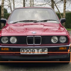 Original OEM 1986 BMW E30 Front Spoiler Lip Skid Apron and Engine Pan 51 71 1933 492.9 P