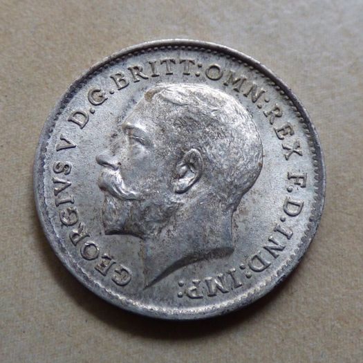 KGV 925 Silver Threepence 1911