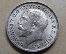 KGV 925 Silver Threepence 1911