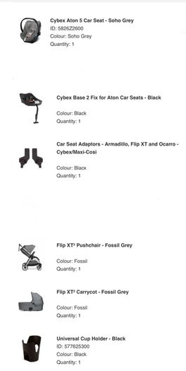 Buggy / Pram / Car Seat / Bassinet travel system