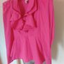 River Island pink ruffle blouse size UK8 EU36 Postage included Image 2