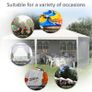 6 x 3 m Party Tent Gazebo Marquee Outdoor Patio Canopy Shelter with Windows and Side Panels White Image 5