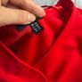 Red Mini Skort Dress Image 3