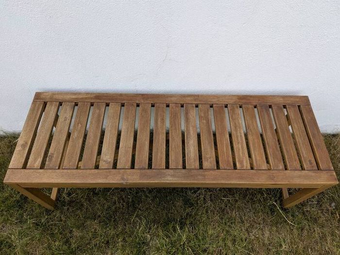 Garden wooden bench