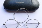 Antique eye wear Glasses, TEATES and SON DUBLIN authentic, 1920s , original Glasses case