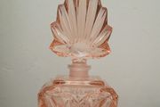 Art deco glass perfume bottle