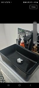 Black Countertop sink.