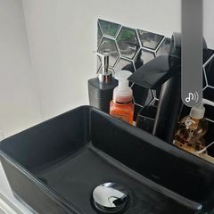 Black Countertop sink.