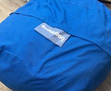 Blue Buddabag bean bag chair