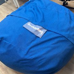 Blue Buddabag bean bag chair