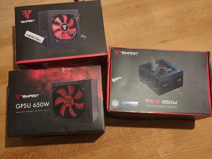 Tempest 650W / 750W Power Supply PSU with PCIe connectors