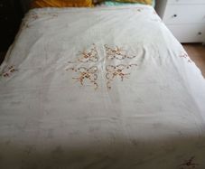 vintage embroidered bed cover