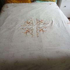 vintage embroidered bed cover