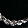 Vintage Sterling Silver Handmade Necklace, 925 Hallmarked Rope Chain 34,9g Image 2